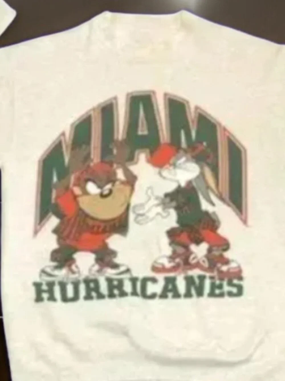 Vintage NCAA Miami Hurricanes Looney Tunes Shirt, University of Miami Shirt